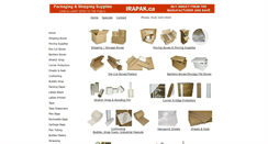 Desktop Screenshot of irapak.ca
