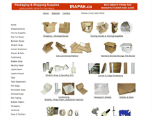 Tablet Screenshot of irapak.ca